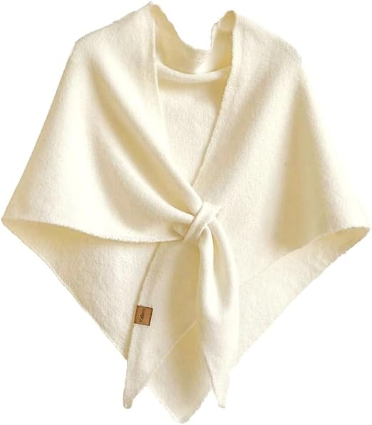 Winter Shawl Wraps Women Fleece Poncho shawls Wrap Scarf Sweater Shall Cape | Knit Triangle,Lightweight Warm Cozy Material,Soft Non-itchy,Slouchy Accessory,Perfect For Evening Dresses & Flights