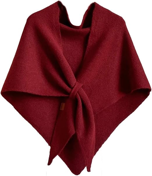 Winter Shawl Wraps Women Fleece Poncho shawls Wrap Scarf Sweater Shall Cape | Knit Triangle,Lightweight Warm Cozy Material,Soft Non-itchy,Slouchy Accessory,Perfect For Evening Dresses & Flights