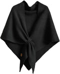 Winter Shawl Wraps Women Fleece Poncho shawls Wrap Scarf Sweater Shall Cape | Knit Triangle,Lightweight Warm Cozy Material,Soft Non-itchy,Slouchy Accessory,Perfect For Evening Dresses & Flights
