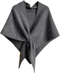 Winter Shawl Wraps Women Fleece Poncho shawls Wrap Scarf Sweater Shall Cape | Knit Triangle,Lightweight Warm Cozy Material,Soft Non-itchy,Slouchy Accessory,Perfect For Evening Dresses & Flights