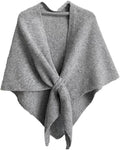 Winter Shawl Wraps Women Fleece Poncho shawls Wrap Scarf Sweater Shall Cape | Knit Triangle,Lightweight Warm Cozy Material,Soft Non-itchy,Slouchy Accessory,Perfect For Evening Dresses & Flights