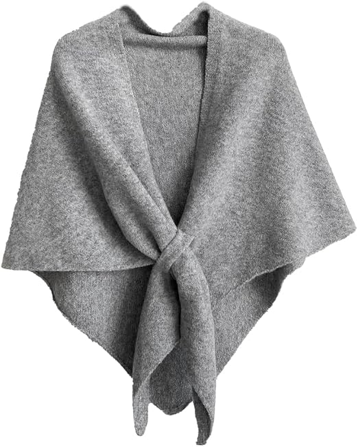 Winter Shawl Wraps Women Fleece Poncho shawls Wrap Scarf Sweater Shall Cape | Knit Triangle,Lightweight Warm Cozy Material,Soft Non-itchy,Slouchy Accessory,Perfect For Evening Dresses & Flights
